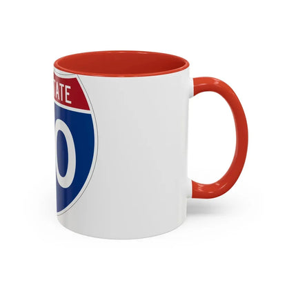 Interstate 40 (U.S. Highways) Accent Coffee Mug - Go Mug Yourself