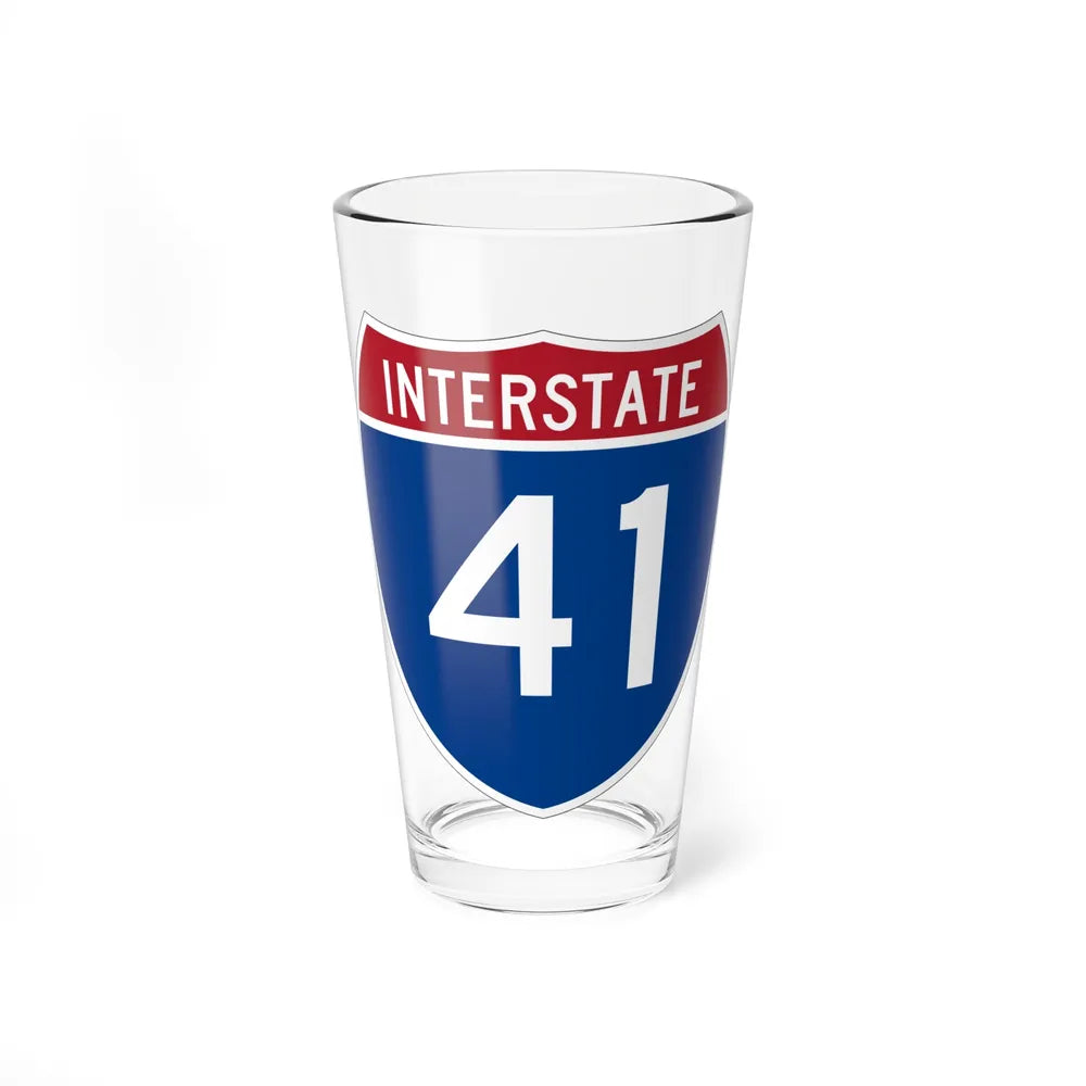 Interstate 41 (U.S. Highways) Pint Glass 16oz-16oz-Go Mug Yourself