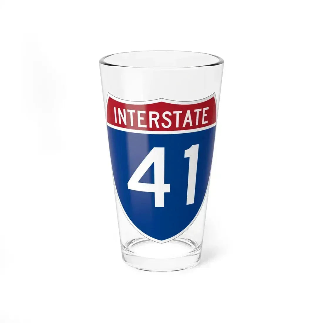 Interstate 41 (U.S. Highways) Pint Glass 16oz 16oz - Go Mug Yourself