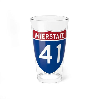 Interstate 41 (U.S. Highways) Pint Glass 16oz 16oz - Go Mug Yourself