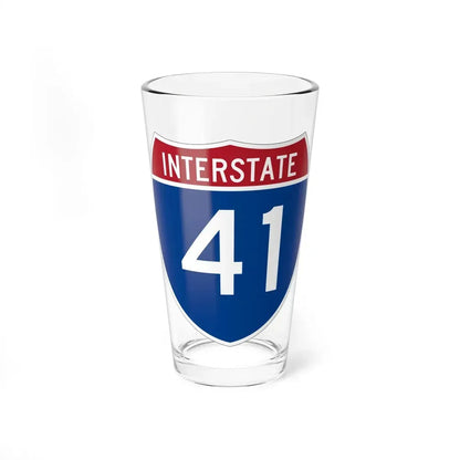 Interstate 41 (U.S. Highways) Pint Glass 16oz 16oz - Go Mug Yourself