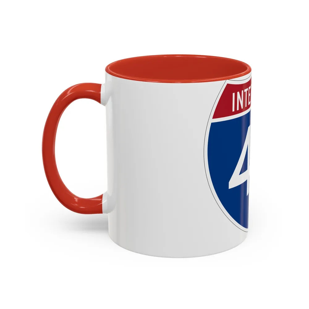 Interstate 43 (U.S. Highways) Accent Coffee Mug-Go Mug Yourself