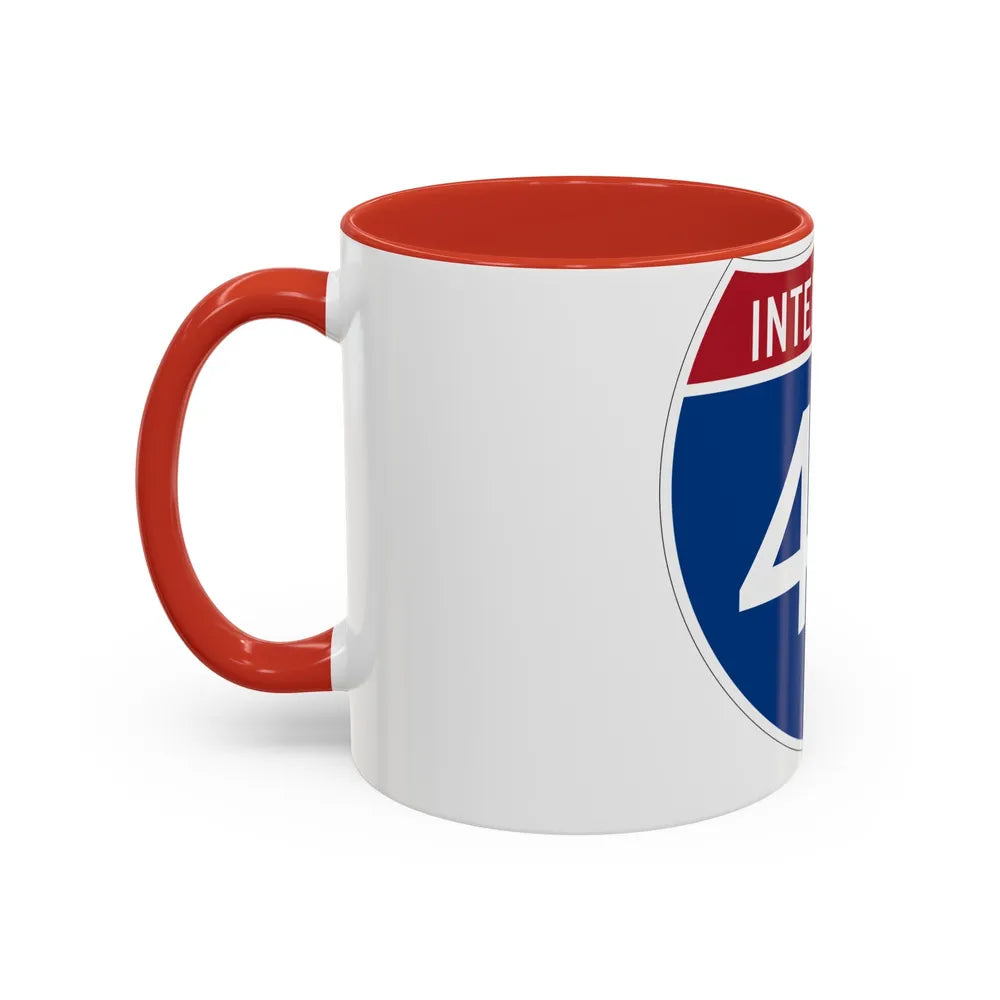 Interstate 44 (U.S. Highways) Accent Coffee Mug-Go Mug Yourself