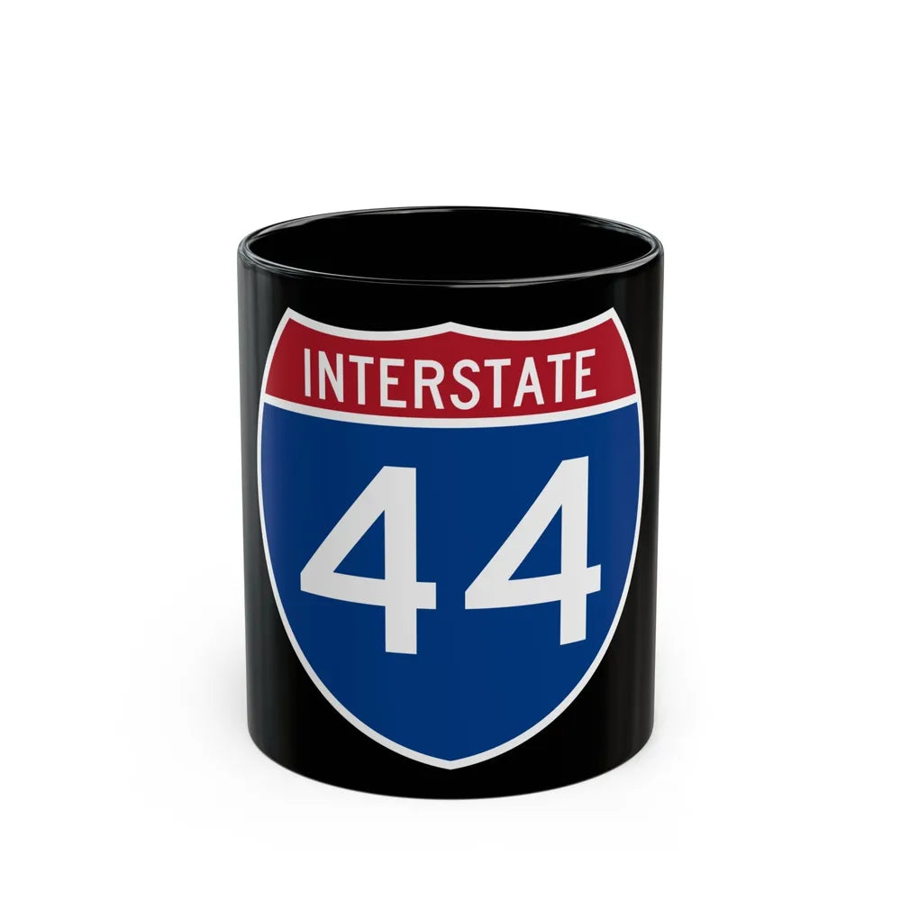 Interstate 44 (U.S. Highways) Black Coffee Mug-11oz-Go Mug Yourself