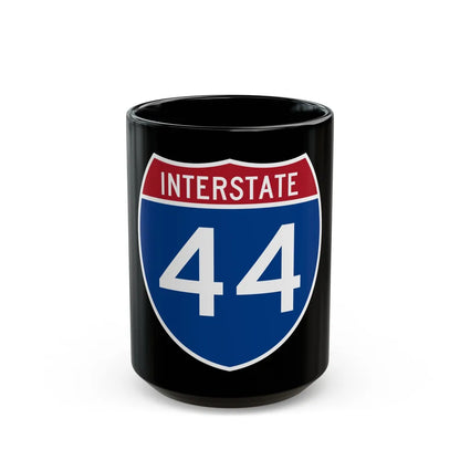 Interstate 44 (U.S. Highways) Black Coffee Mug-15oz-Go Mug Yourself