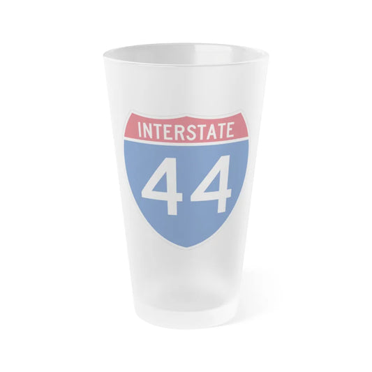 Interstate 44 (U.S. Highways) Frosted Pint Glass 16oz-16oz-Frosted-Go Mug Yourself