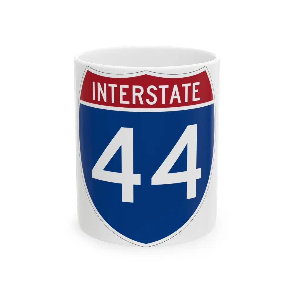 Interstate 44 (U.S. Highways) White Coffee Mug-11oz-Go Mug Yourself