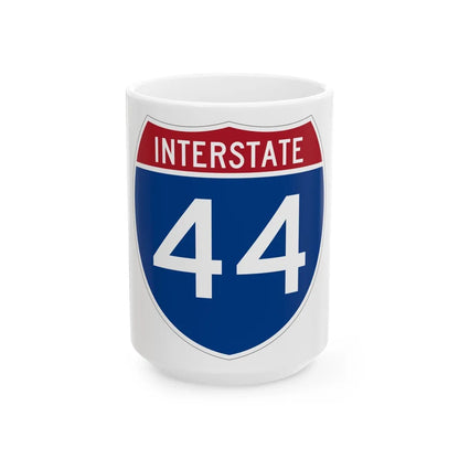 Interstate 44 (U.S. Highways) White Coffee Mug-15oz-Go Mug Yourself