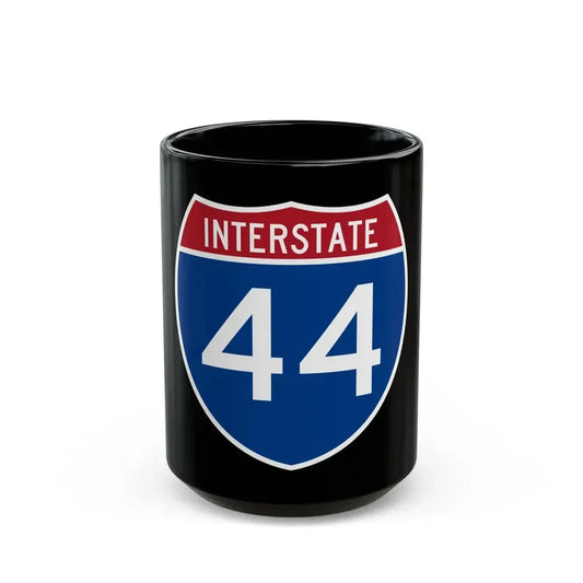 Interstate 44 (U.S. Highways) Black Coffee Mug 15oz - Go Mug Yourself