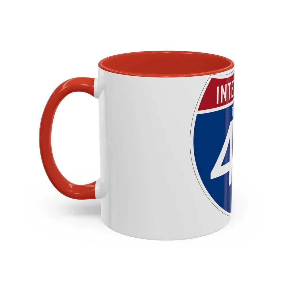 Interstate 45 (U.S. Highways) Accent Coffee Mug-Go Mug Yourself