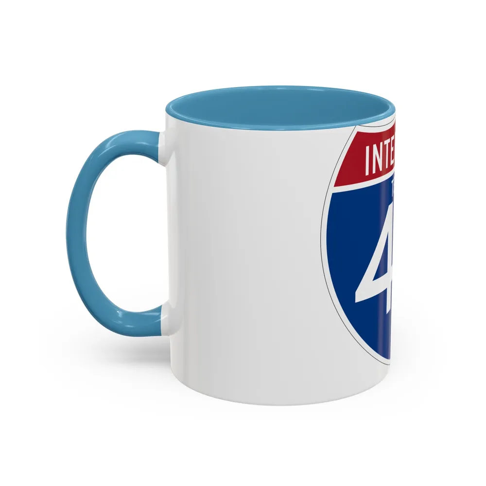 Interstate 45 (U.S. Highways) Accent Coffee Mug-Go Mug Yourself