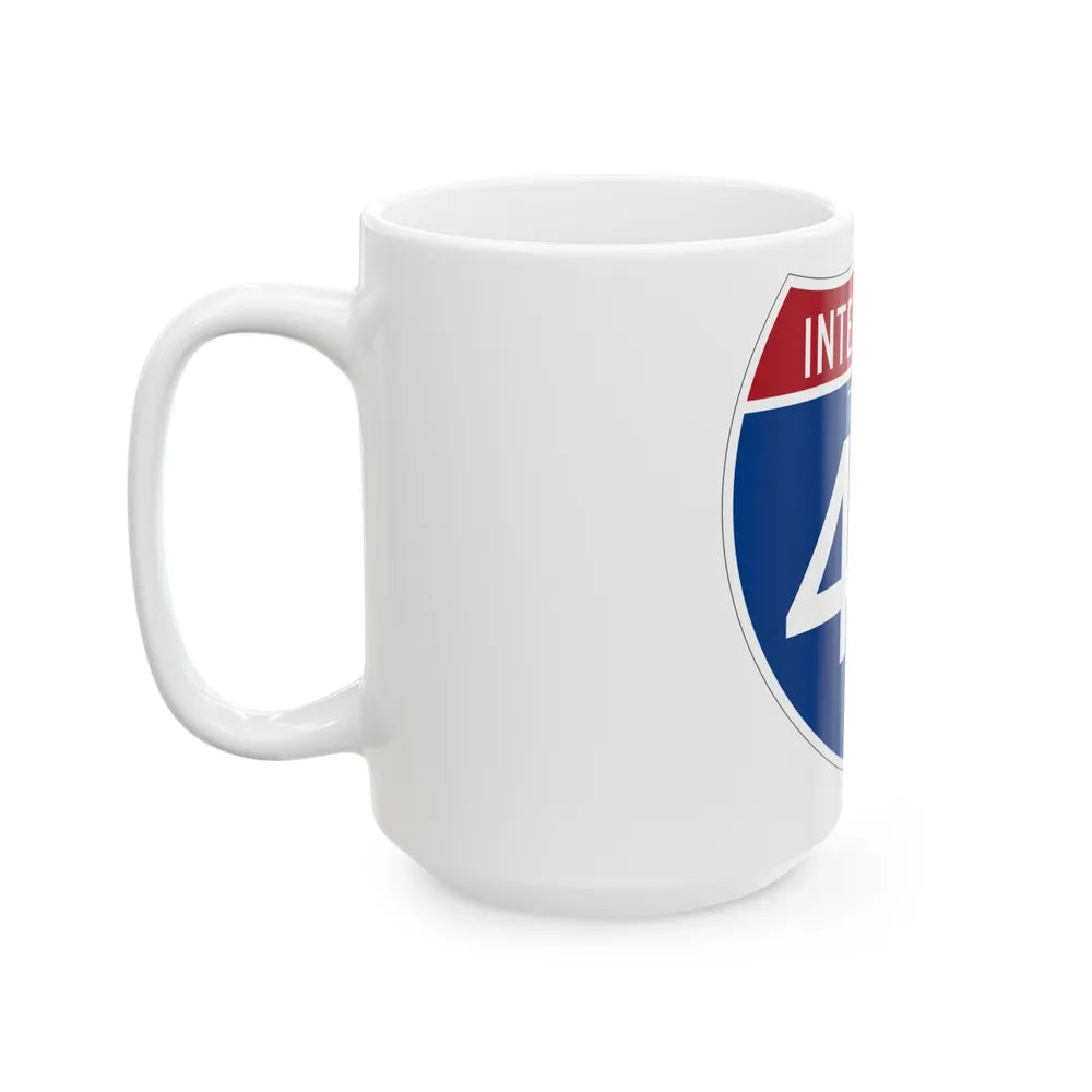 Interstate 45 (U.S. Highways) White Coffee Mug-Go Mug Yourself