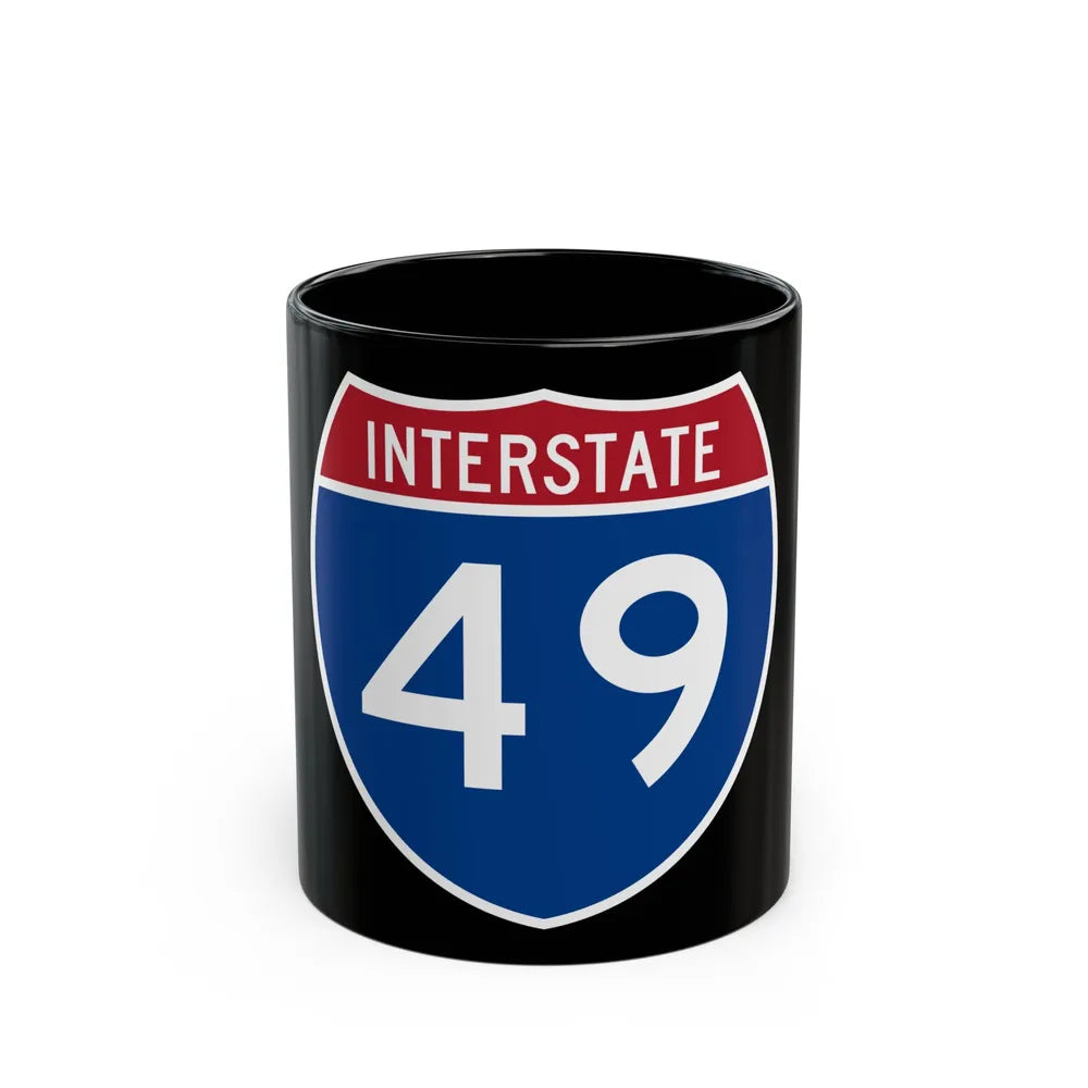 Interstate 49 (U.S. Highways) Black Coffee Mug-11oz-Go Mug Yourself