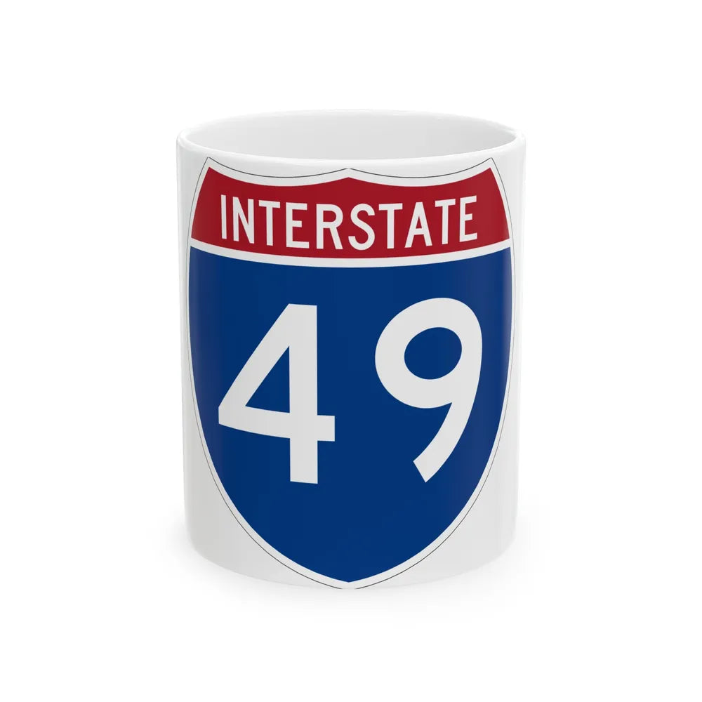 Interstate 49 (U.S. Highways) White Coffee Mug-11oz-Go Mug Yourself