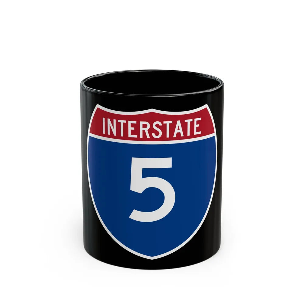 Interstate 5 (U.S. Highways) Black Coffee Mug-11oz-Go Mug Yourself