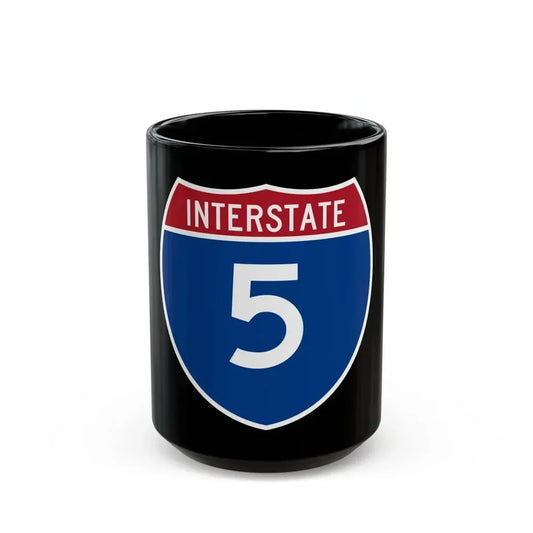 Interstate 5 (U.S. Highways) Black Coffee Mug 15oz - Go Mug Yourself
