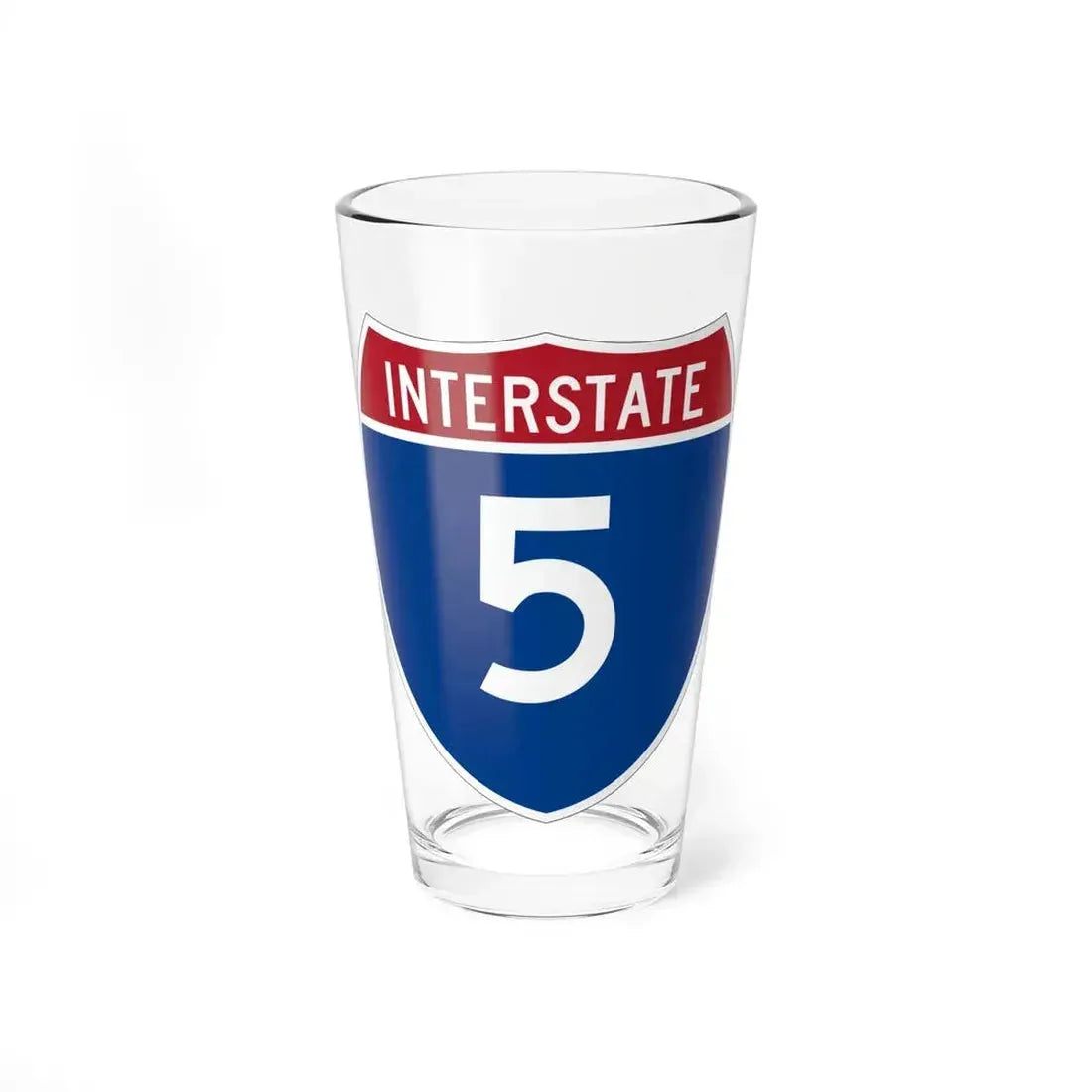 Interstate 5 (U.S. Highways) Pint Glass 16oz 16oz - Go Mug Yourself
