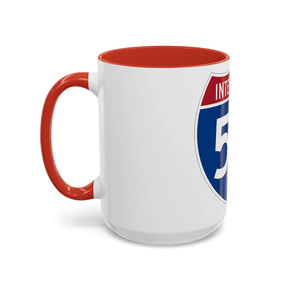 Interstate 55 (U.S. Highways) Accent Coffee Mug-Go Mug Yourself