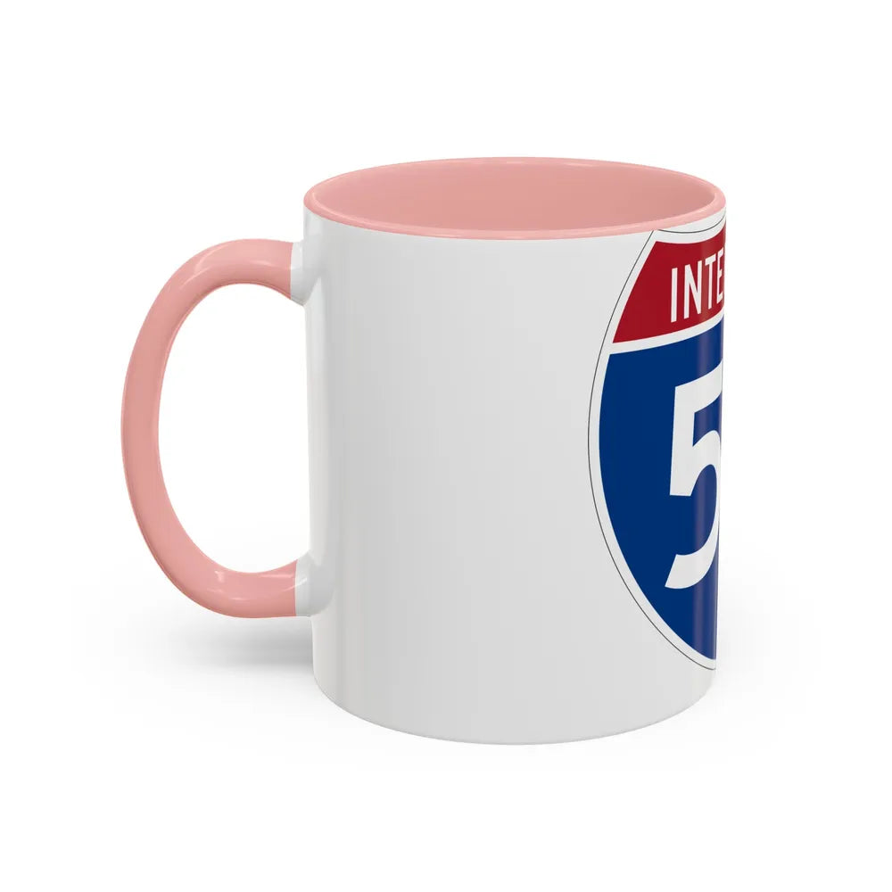 Interstate 55 (U.S. Highways) Accent Coffee Mug-Go Mug Yourself