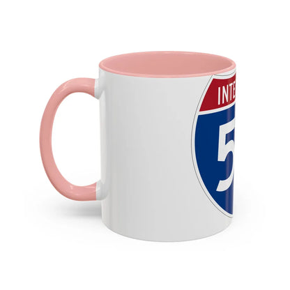 Interstate 55 (U.S. Highways) Accent Coffee Mug-Go Mug Yourself