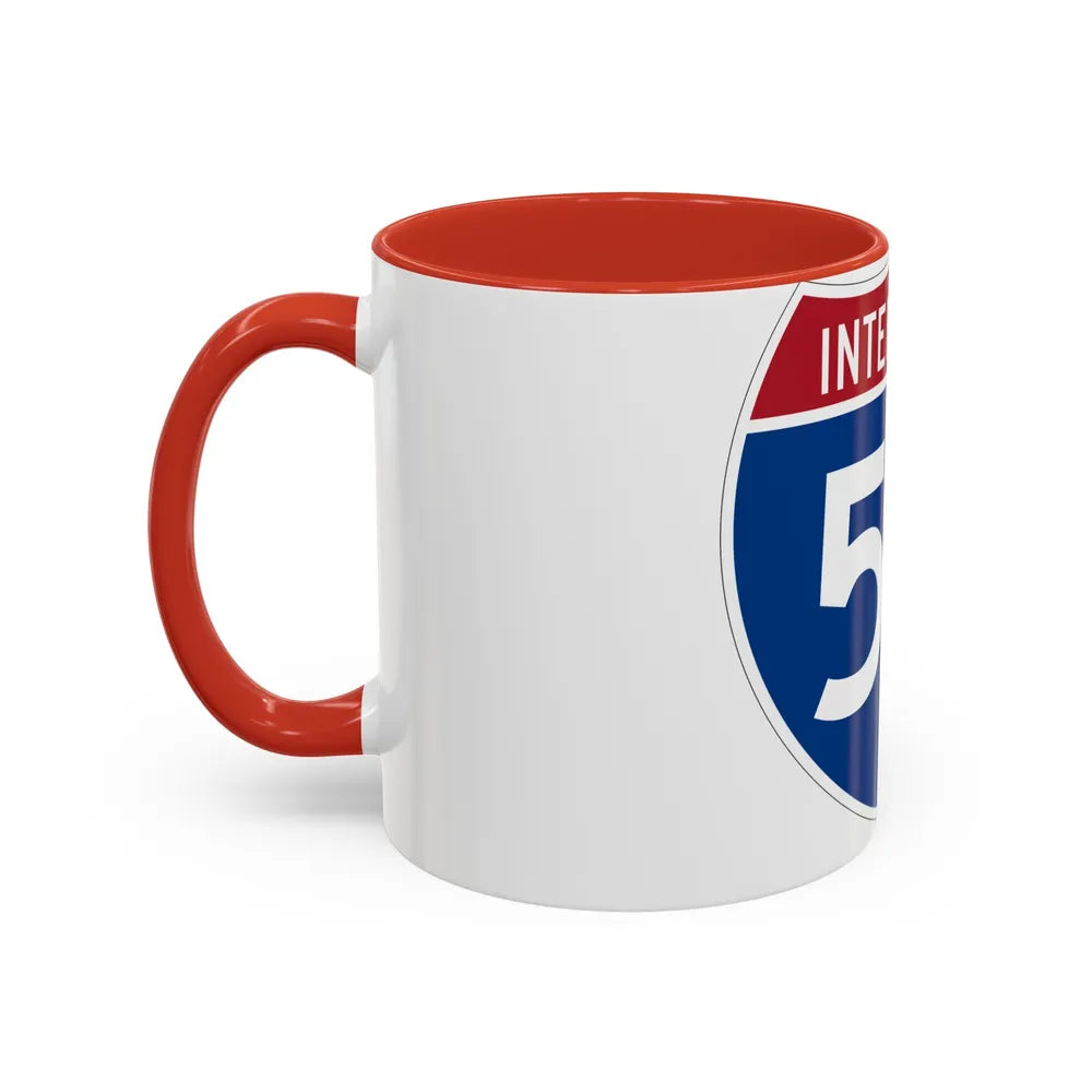 Interstate 55 (U.S. Highways) Accent Coffee Mug-Go Mug Yourself