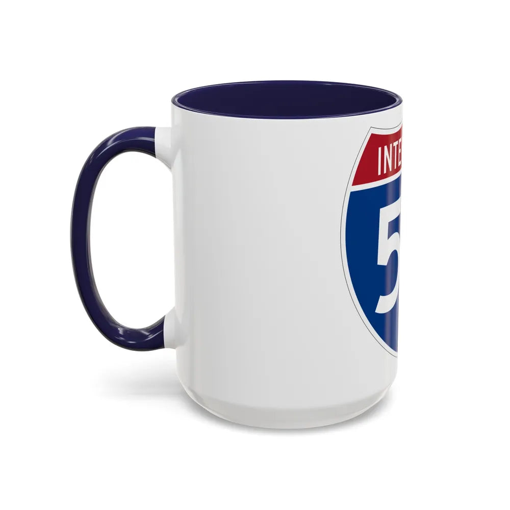 Interstate 55 (U.S. Highways) Accent Coffee Mug-Go Mug Yourself