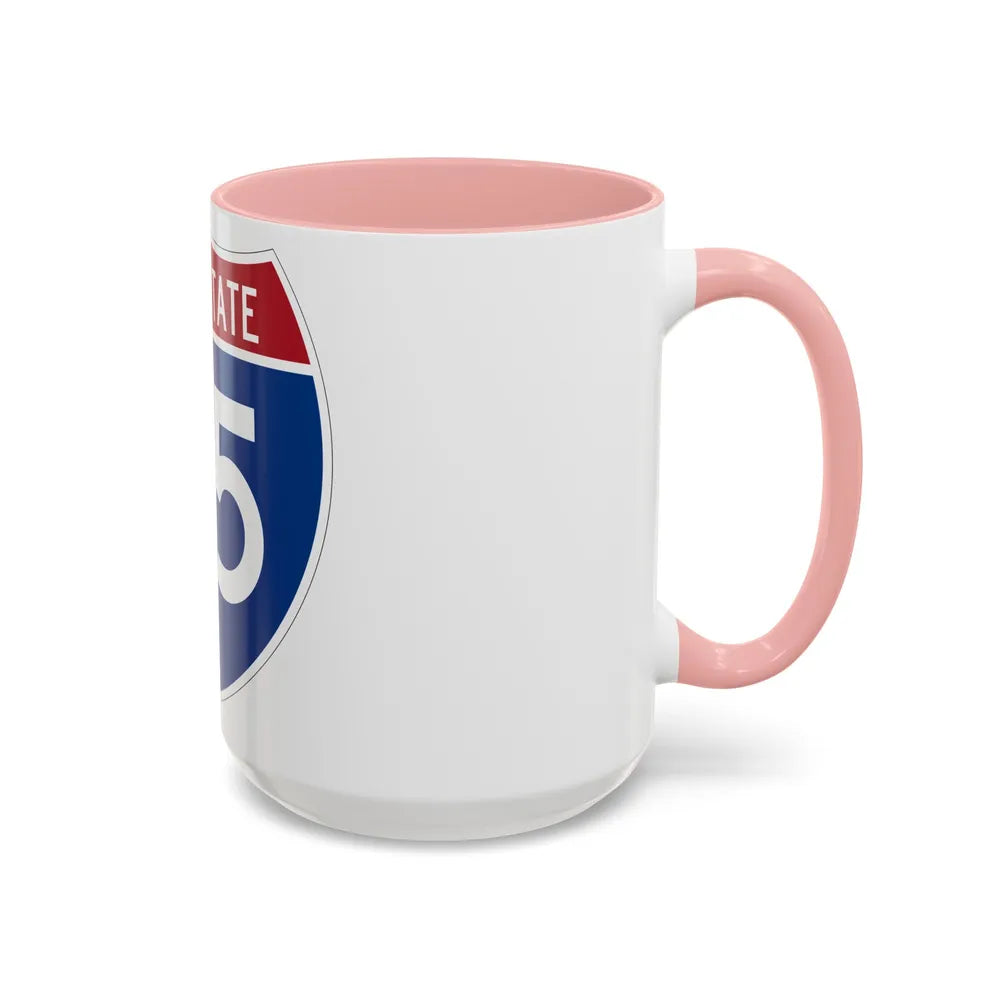 Interstate 55 (U.S. Highways) Accent Coffee Mug-Go Mug Yourself