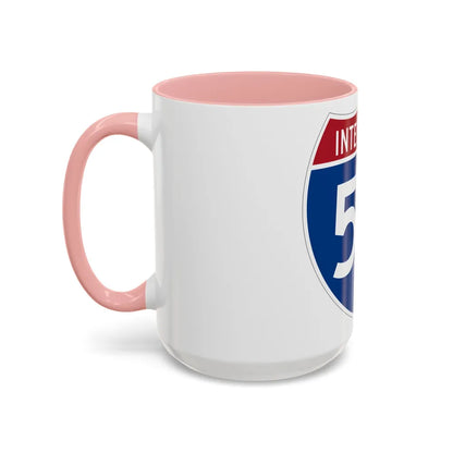 Interstate 55 (U.S. Highways) Accent Coffee Mug-Go Mug Yourself