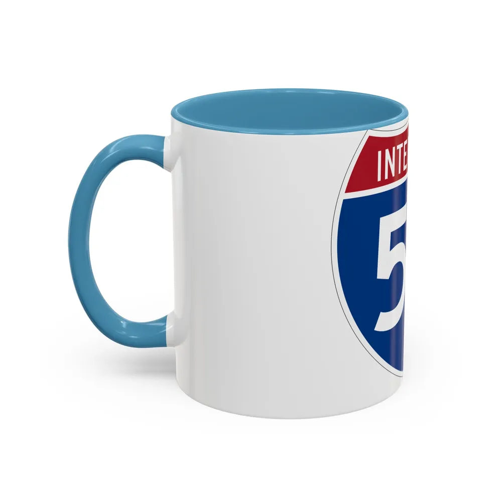 Interstate 55 (U.S. Highways) Accent Coffee Mug-Go Mug Yourself