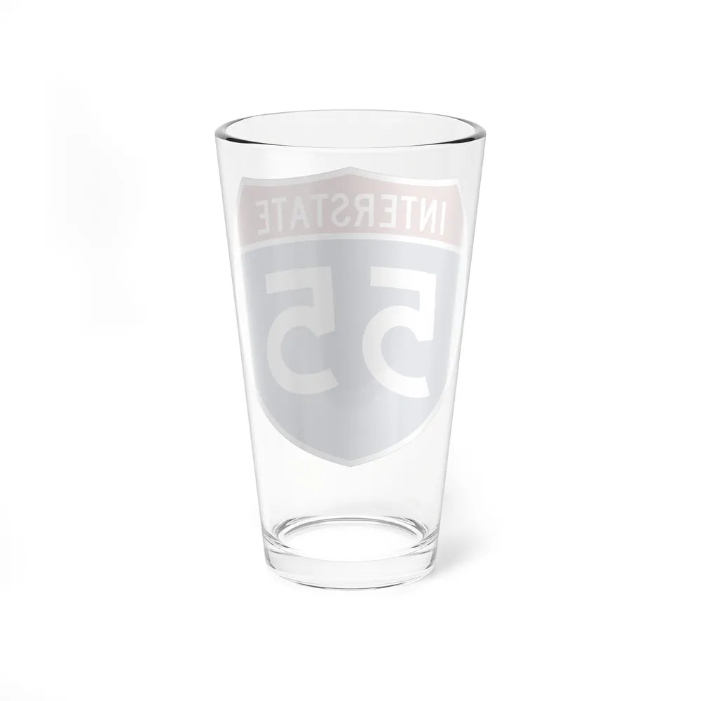 Interstate 55 (U.S. Highways) Pint Glass 16oz-Go Mug Yourself