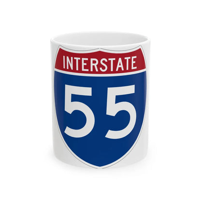 Interstate 55 (U.S. Highways) White Coffee Mug-11oz-Go Mug Yourself