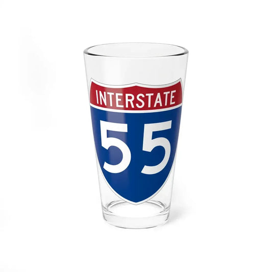 Interstate 55 (U.S. Highways) Pint Glass 16oz 16oz - Go Mug Yourself