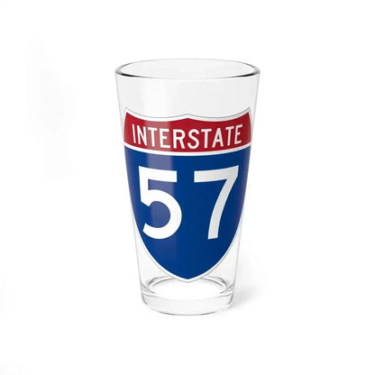 Interstate 57 (U.S. Highways) Pint Glass 16oz 16oz - Go Mug Yourself