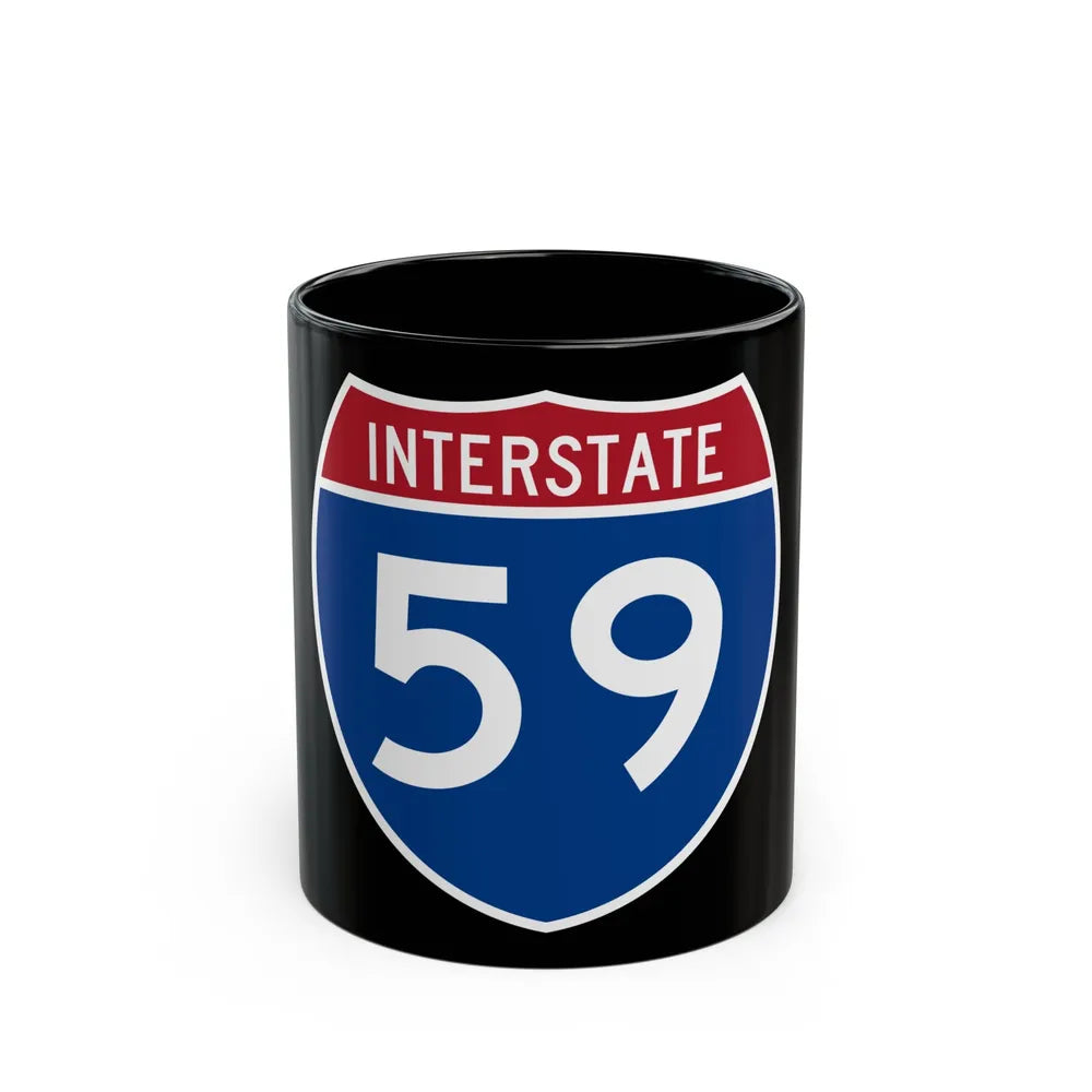 Interstate 59 (U.S. Highways) Black Coffee Mug-11oz-Go Mug Yourself