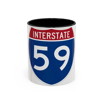 Interstate 59 (U.S. Highways) Accent Coffee Mug 11oz Black - Go Mug Yourself
