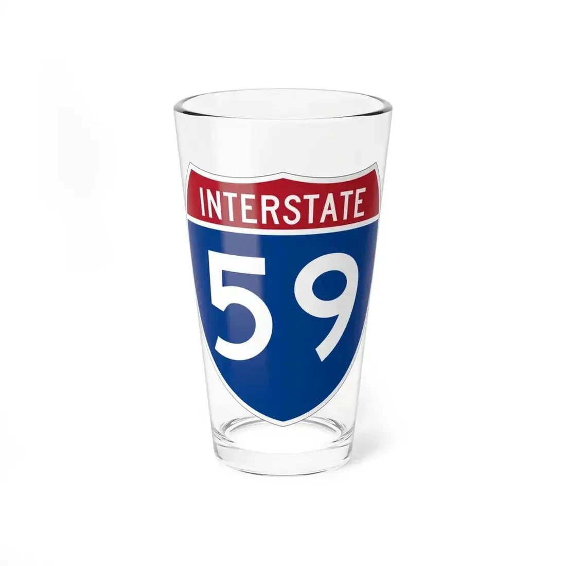 Interstate 59 (U.S. Highways) Pint Glass 16oz 16oz - Go Mug Yourself