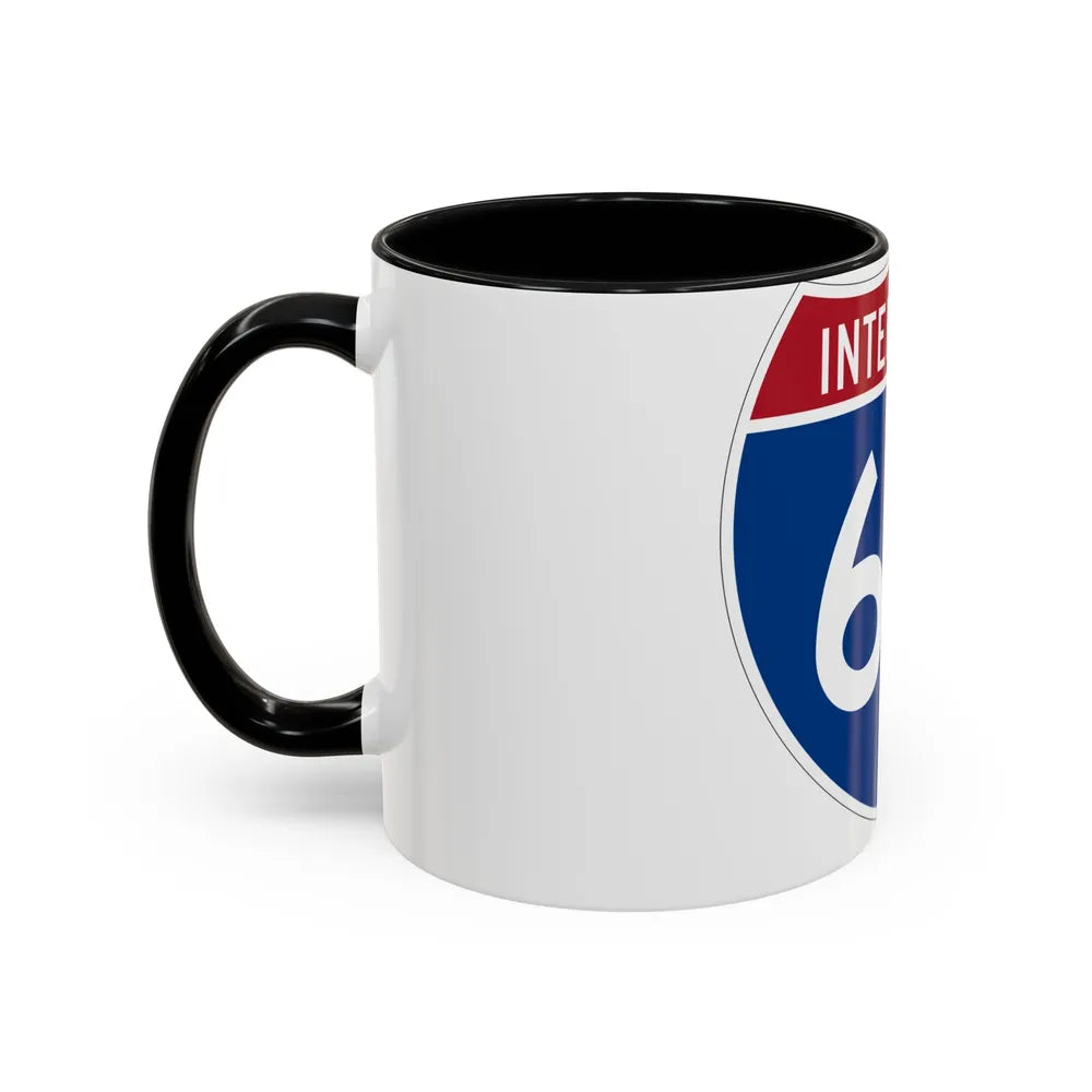 Interstate 64 (U.S. Highways) Accent Coffee Mug-Go Mug Yourself