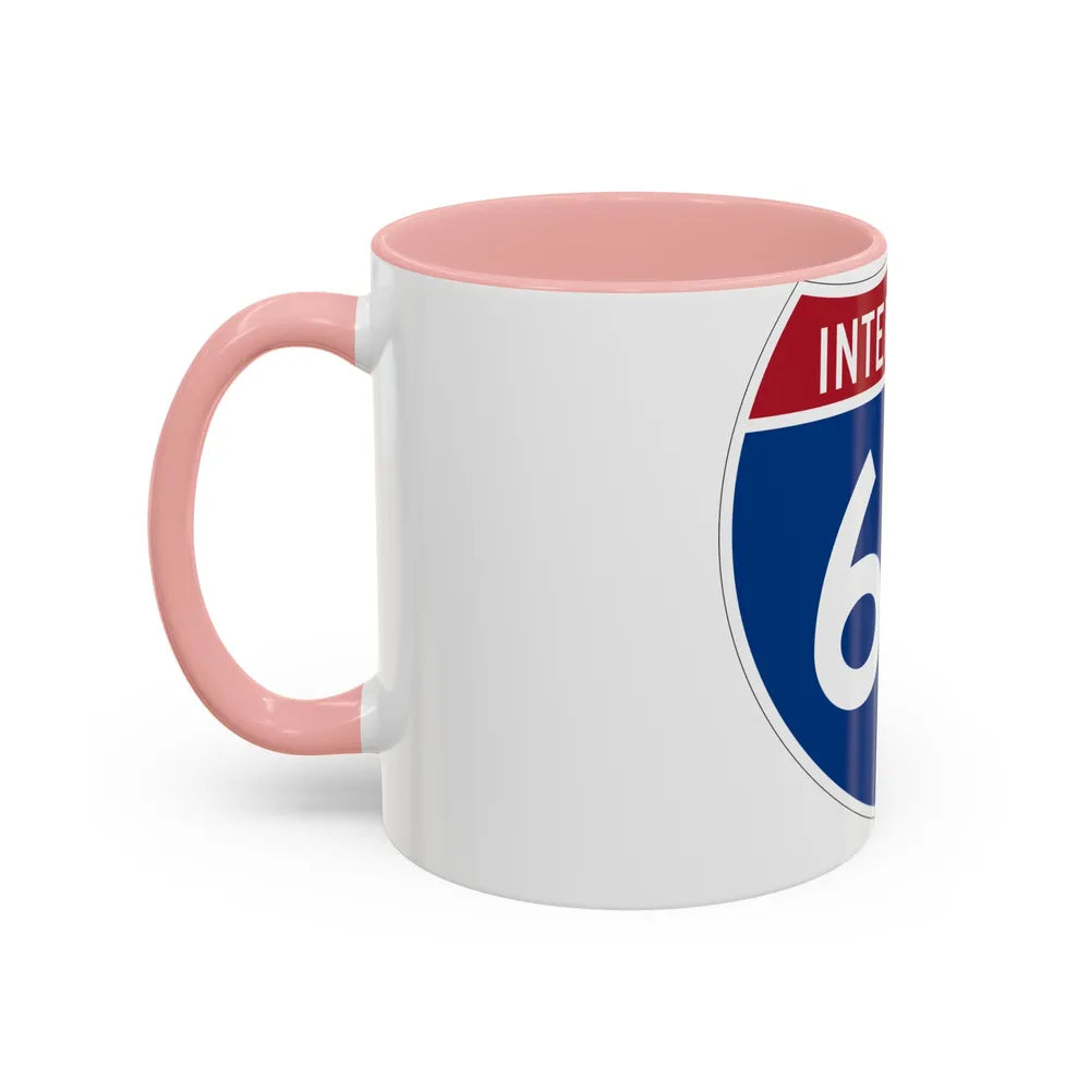 Interstate 64 (U.S. Highways) Accent Coffee Mug-Go Mug Yourself