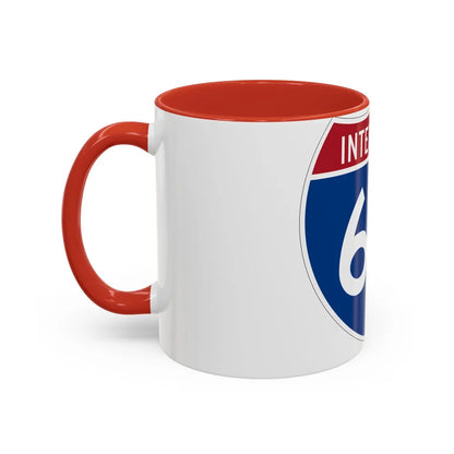 Interstate 64 (U.S. Highways) Accent Coffee Mug-Go Mug Yourself