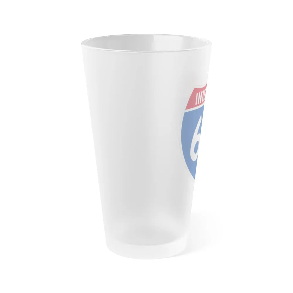 Interstate 64 (U.S. Highways) Frosted Pint Glass 16oz-Go Mug Yourself