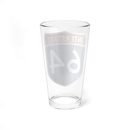 Interstate 64 (U.S. Highways) Pint Glass 16oz-Go Mug Yourself