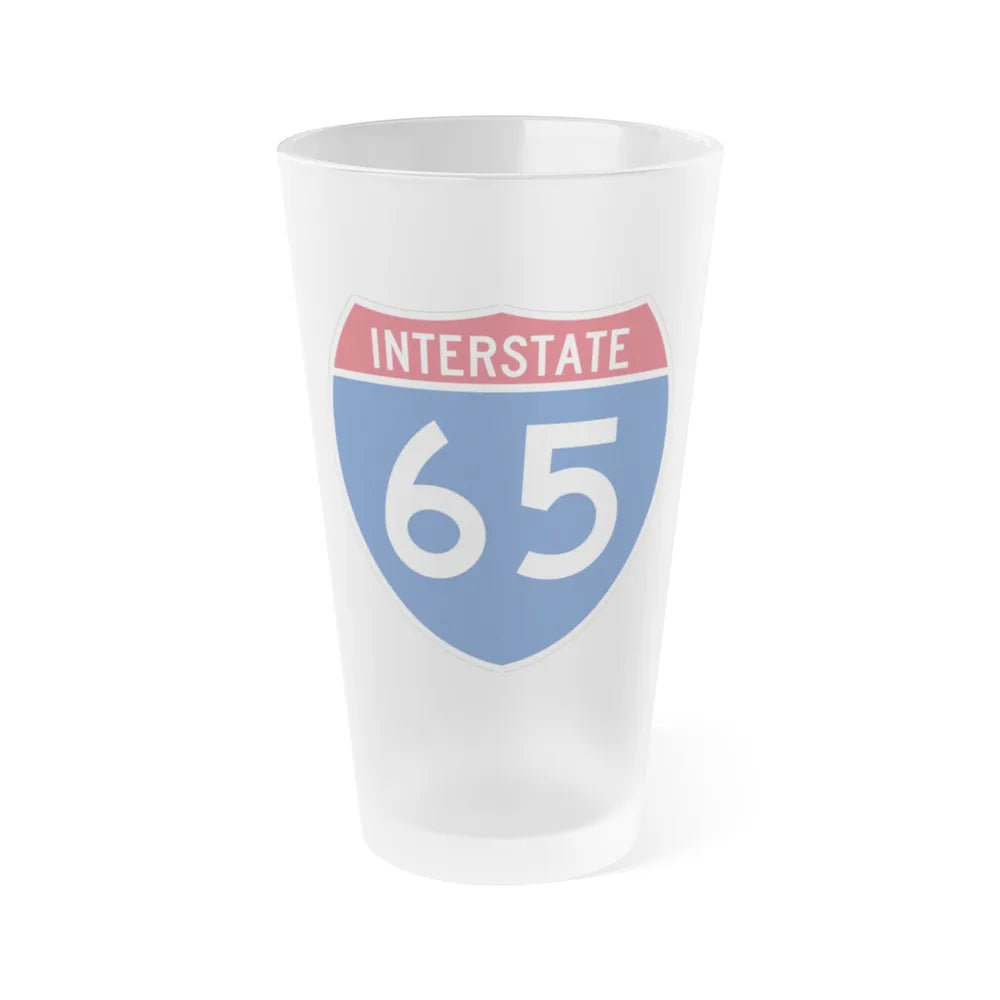 Interstate 65 (U.S. Highways) Frosted Pint Glass 16oz-16oz-Frosted-Go Mug Yourself