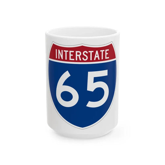 Interstate 65 (U.S. Highways) White Coffee Mug 15oz - Go Mug Yourself