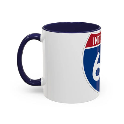 Interstate 66 (U.S. Highways) Accent Coffee Mug-Go Mug Yourself