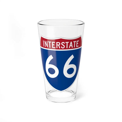 Interstate 66 (U.S. Highways) Pint Glass 16oz-16oz-Go Mug Yourself