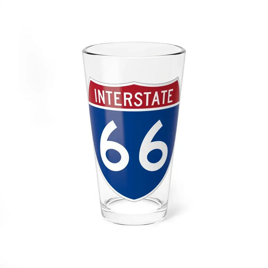 Interstate 66 (U.S. Highways) Pint Glass 16oz 16oz - Go Mug Yourself