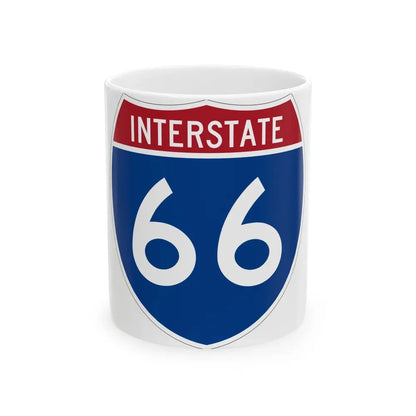 Interstate 66 (U.S. Highways) White Coffee Mug 11oz - Go Mug Yourself