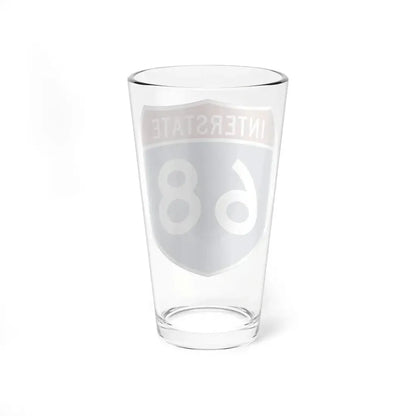 Interstate 68 (U.S. Highways) Pint Glass 16oz - Go Mug Yourself