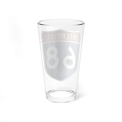 Interstate 68 (U.S. Highways) Pint Glass 16oz - Go Mug Yourself