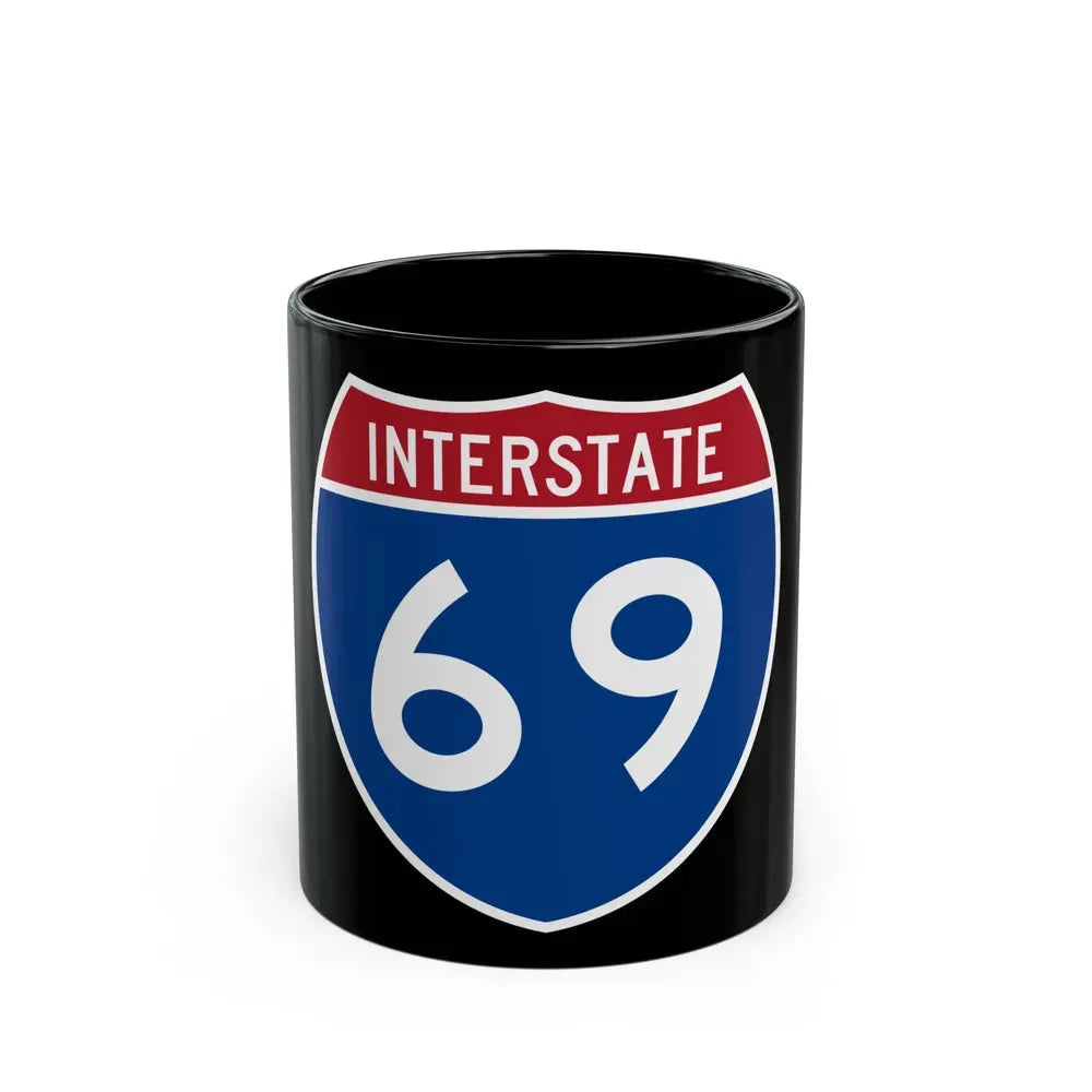 Interstate 69 (U.S. Highways) Black Coffee Mug 11oz - Go Mug Yourself